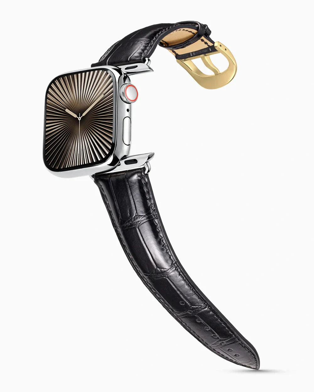 Caiman Series 3 | Noir Glacé | for Apple Watch Series 10-11 (42MM)
