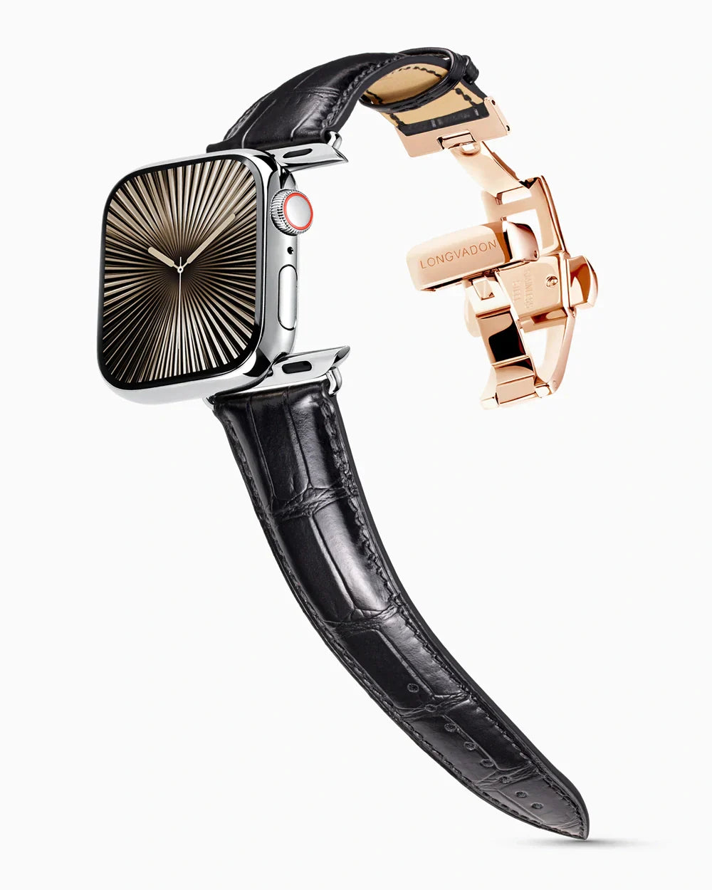 Caiman Series 3 | Noir Glacé | for Apple Watch Series 10-11 (46MM)