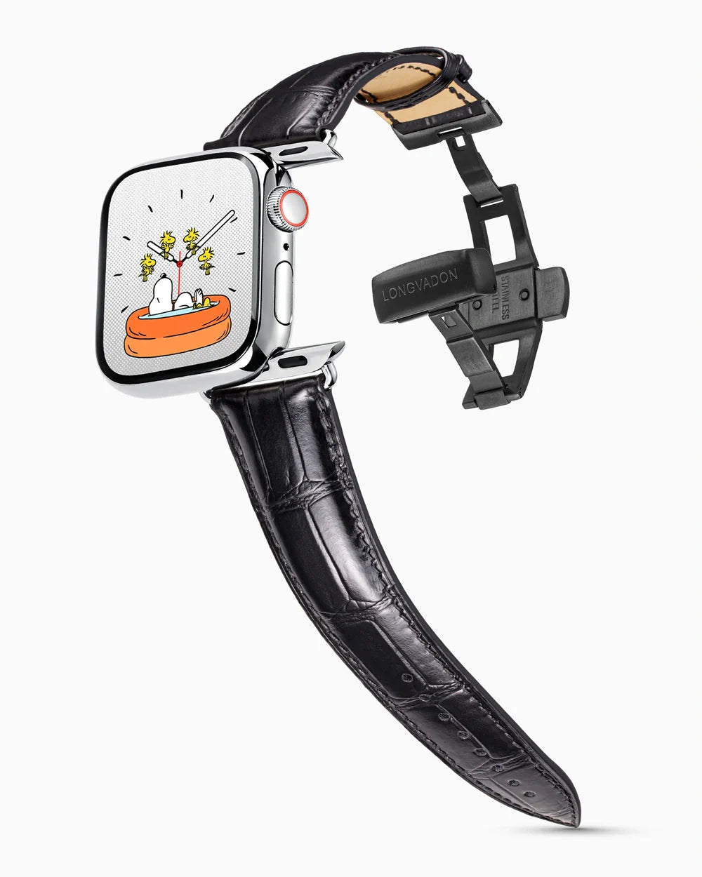 Caiman Series 3 | Noir Glacé | for Apple Watch Series 4-9, SE (44/45MM)