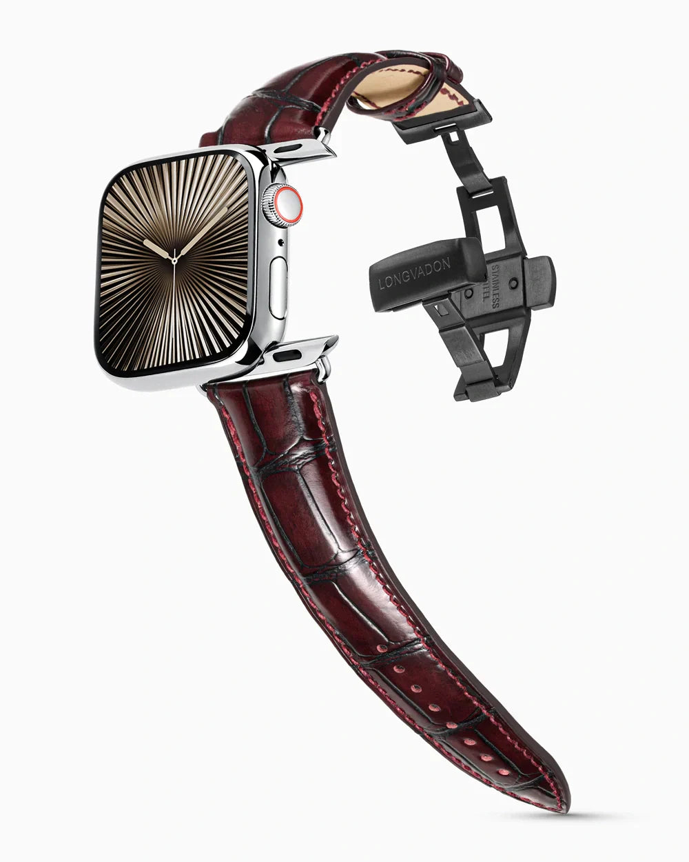 Caiman Series 3 | Bourgogne Glacé | for Apple Watch Series 10-11 (46MM)
