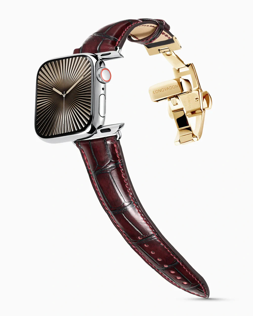 Caiman Series 3 | Bourgogne Glacé | for Apple Watch Series 10-11 (46MM)