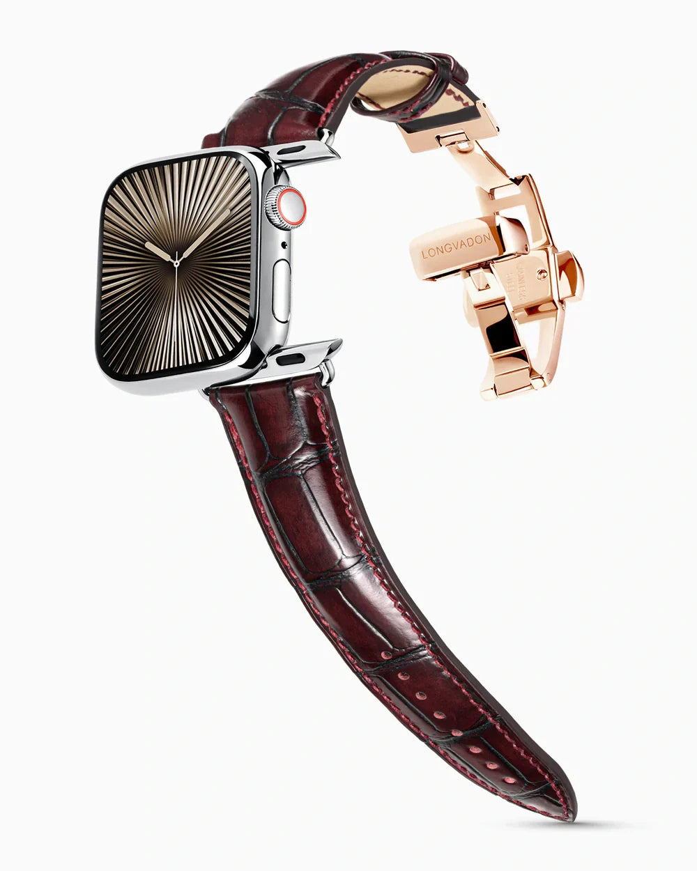 Caiman Series 3 | Bourgogne Glacé | for Apple Watch Series 10-11 (46MM)