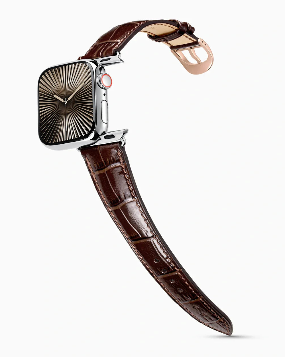 Caiman Series 3 | Marron Verni | for Apple Watch Series 10-11 (46MM)