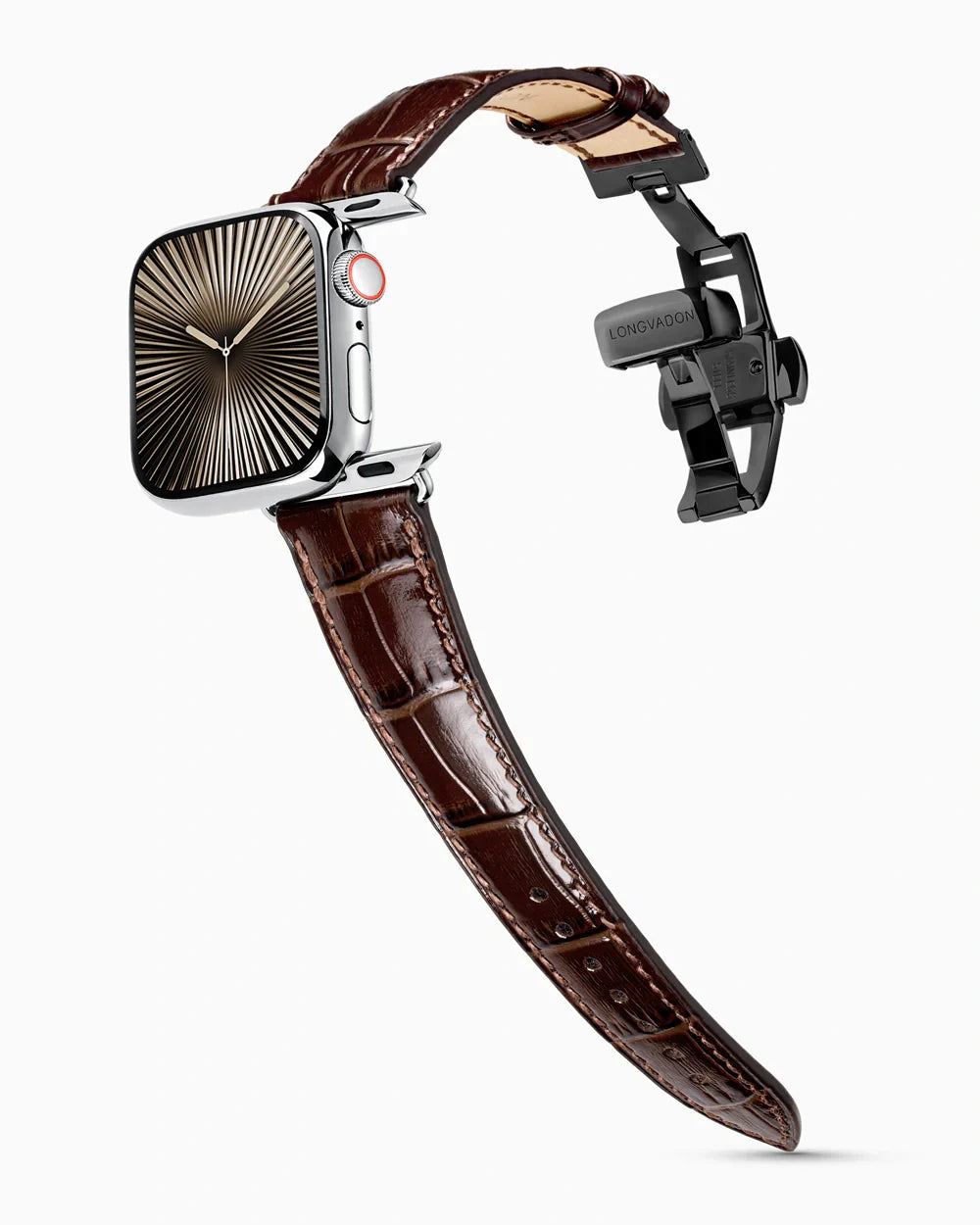 Caiman Series 3 | Marron Verni | for Apple Watch Series 10-11 (46MM)