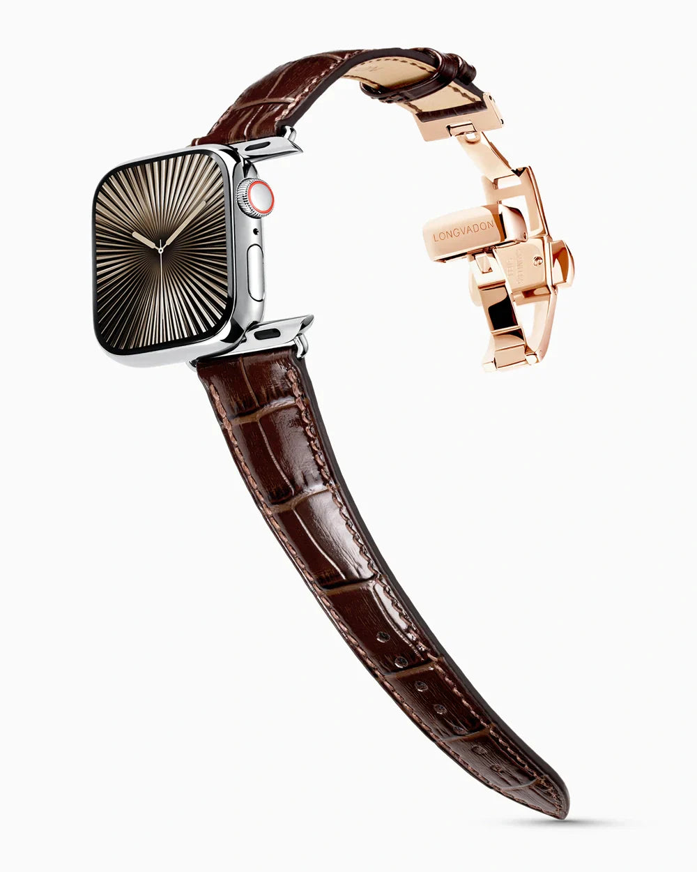 Caiman Series 3 | Marron Verni | for Apple Watch Series 10-11 (46MM)