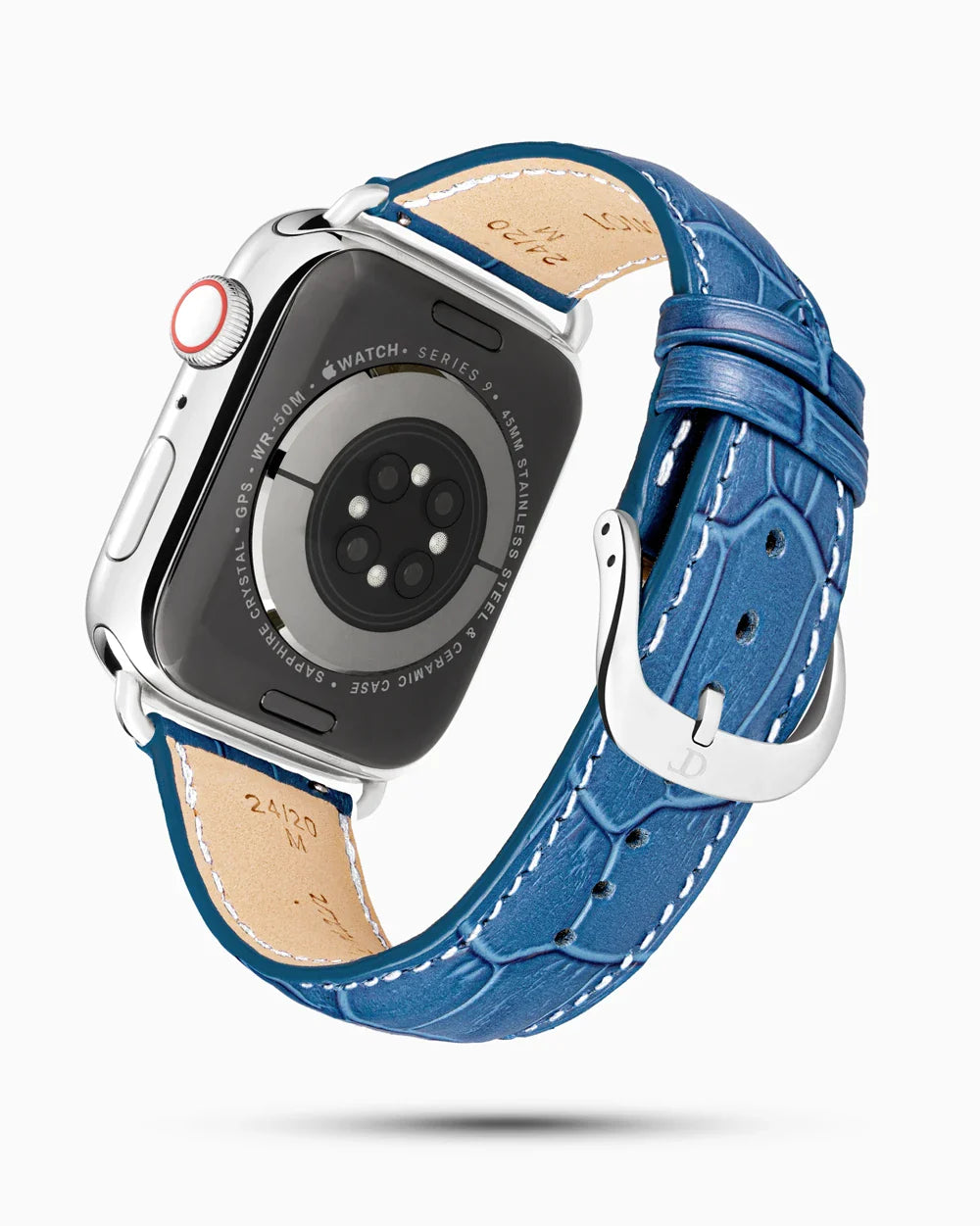 Caiman Series 3 luxury Apple Watch leather band circular image