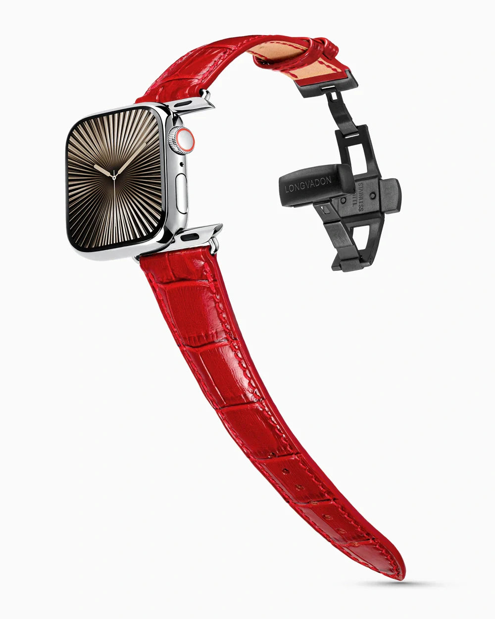 Caiman Series 3 | Rouge Verni | for Apple Watch Series 10-11 (46MM)