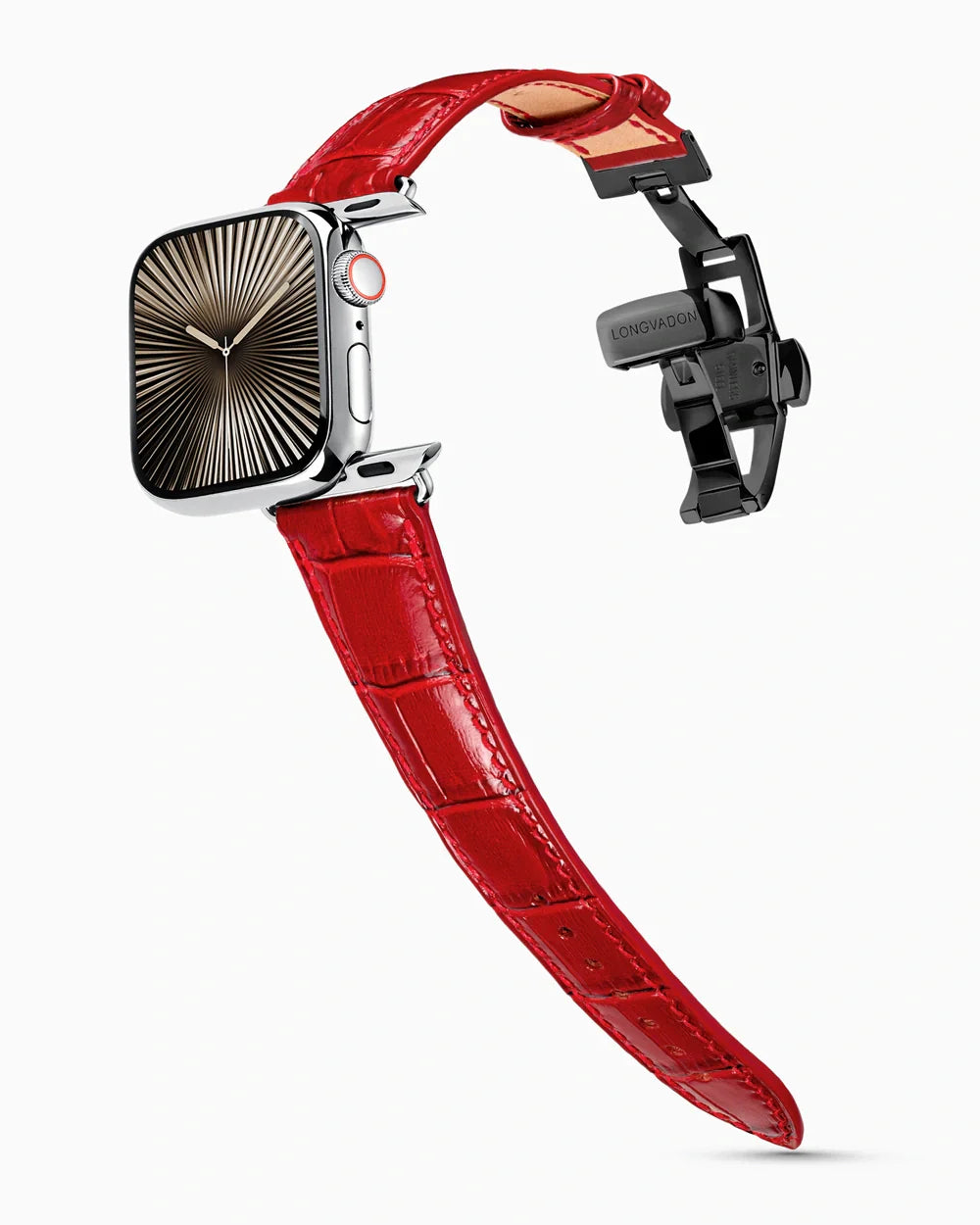 Caiman Series 3 | Rouge Verni | for Apple Watch Series 10-11 (46MM)
