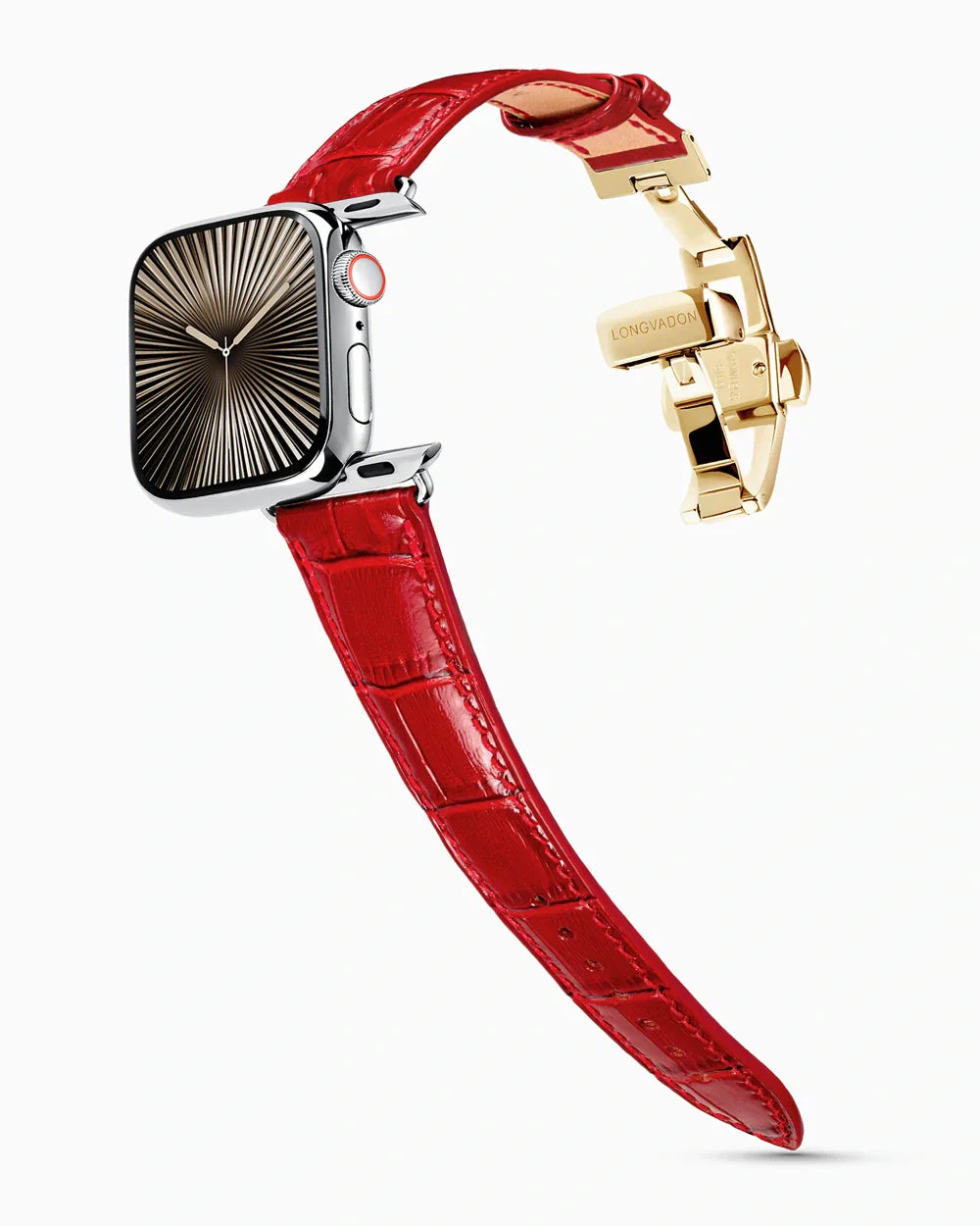 Caiman Series 3 | Rouge Verni | for Apple Watch Series 10-11 (42MM)