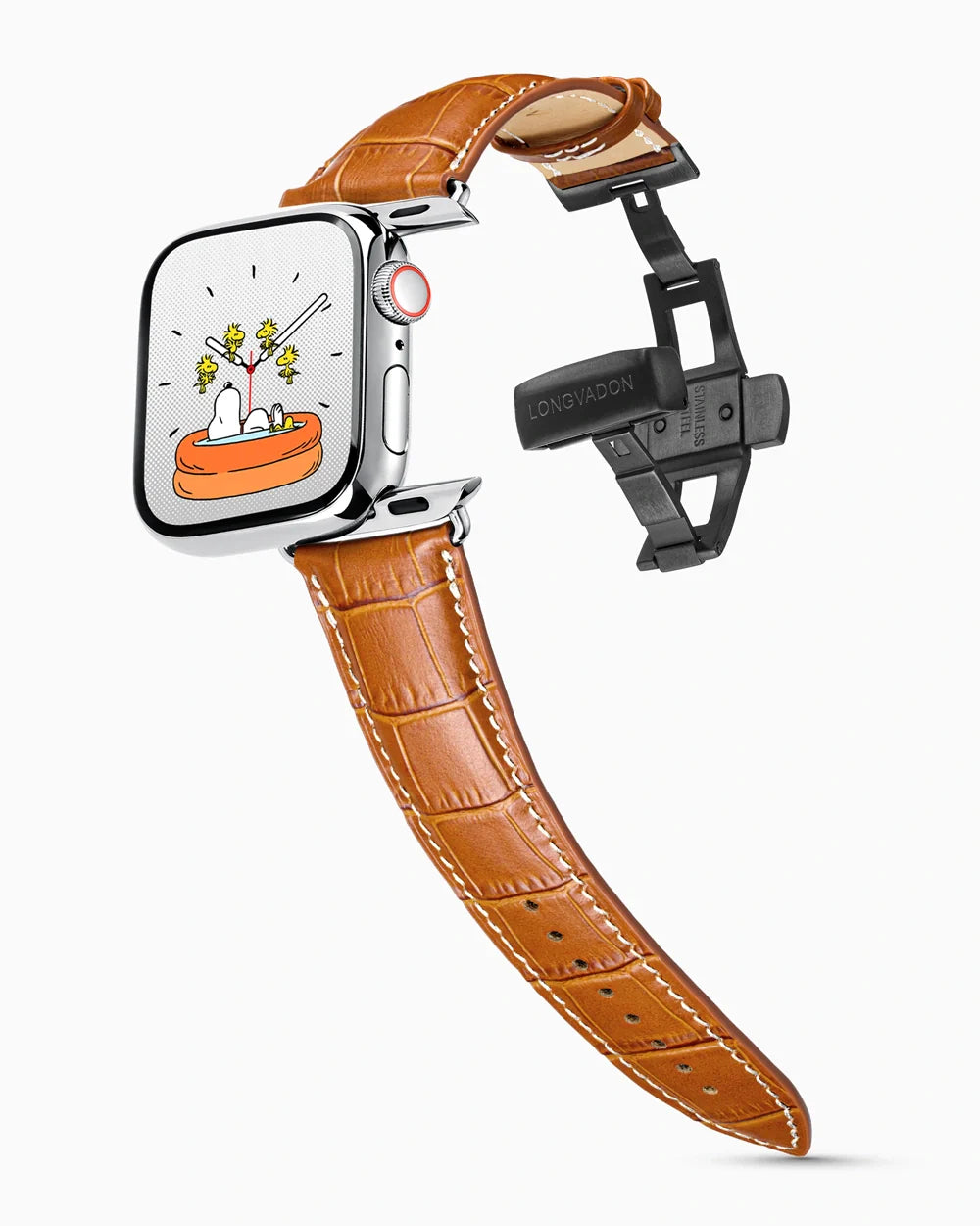 Caiman Series 3 | Windsor Mat w/ Contrast Stitch | for Apple Watch Series 4-9, SE (40/41MM)