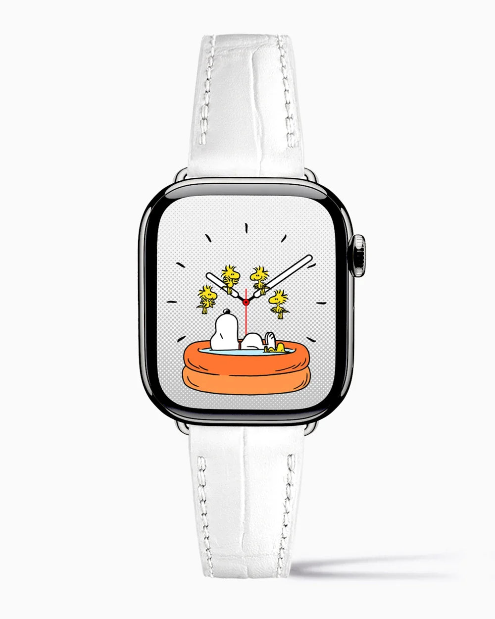 Caiman Calf designer Apple Watch leather band on a Apple Watch Ultra