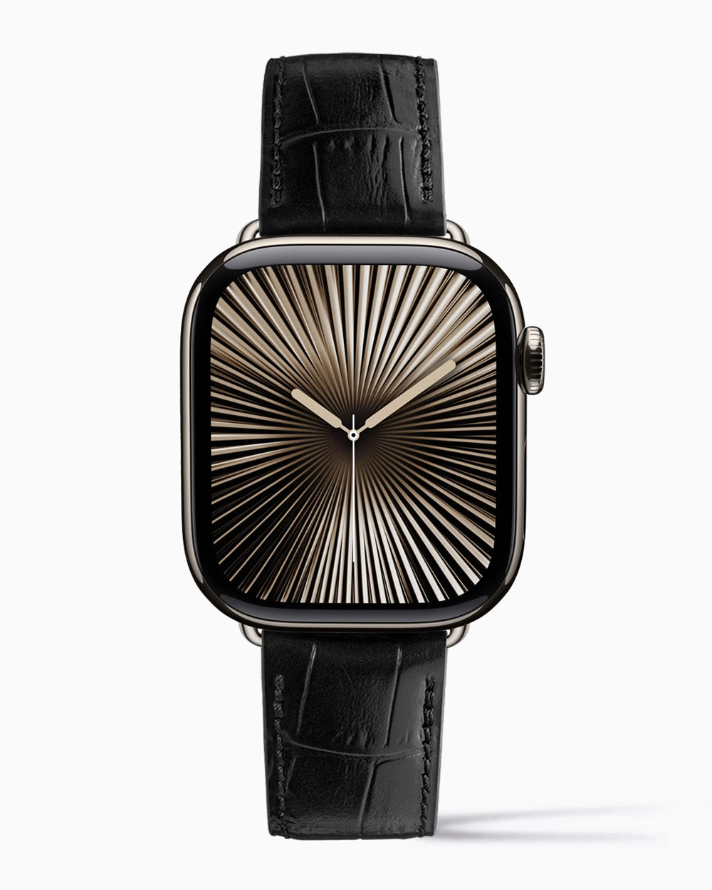 Caiman Calf | Noir | for Apple Watch Series 10 (42MM)