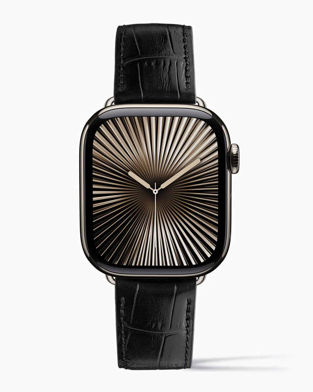 Caiman Calf | Noir | for Apple Watch Series 10 (42MM)