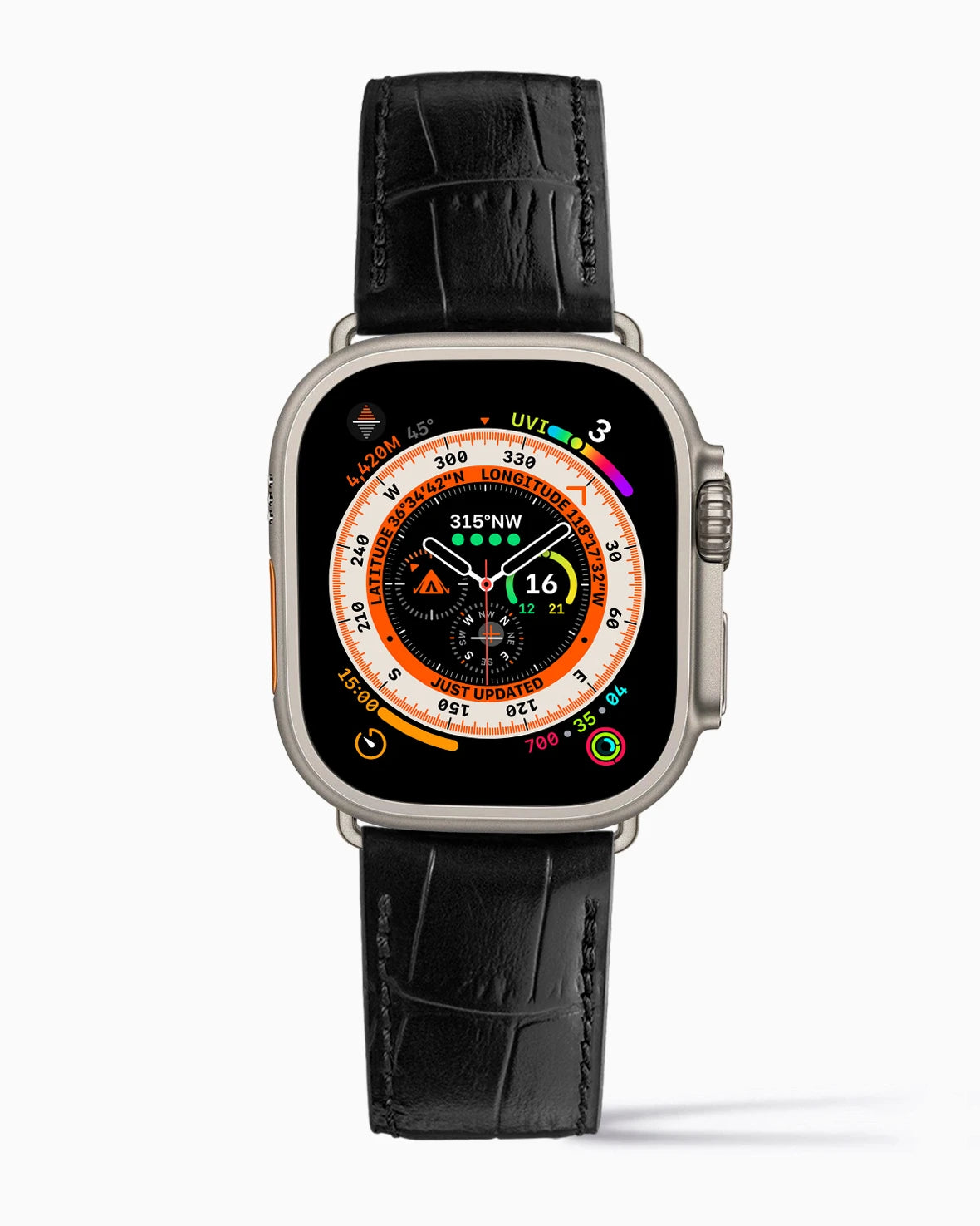 Caiman Calf | Noir | for Apple Watch Ultra 1
