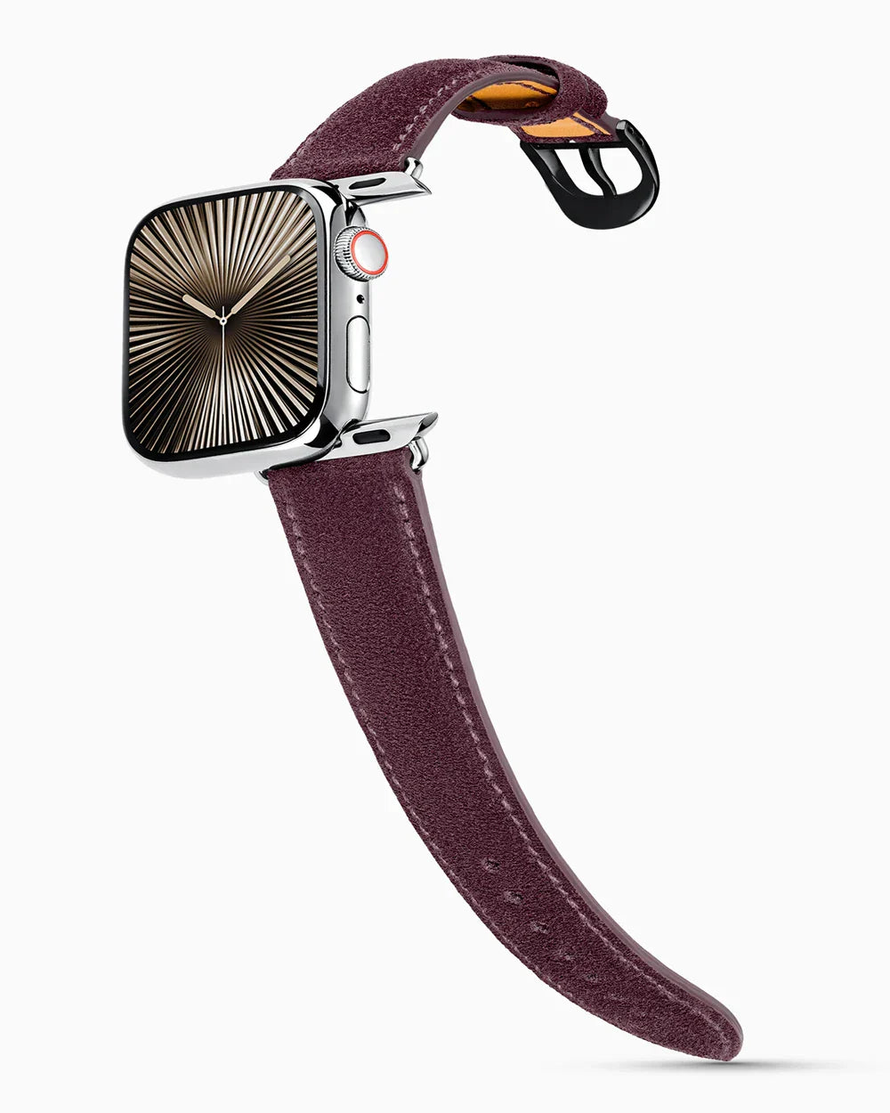 Janus Suede | Aubergine | for Apple Watch Series 10-11 (46MM)
