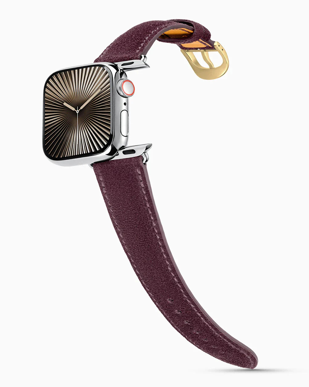 Janus Suede | Aubergine | for Apple Watch Series 10-11 (46MM)