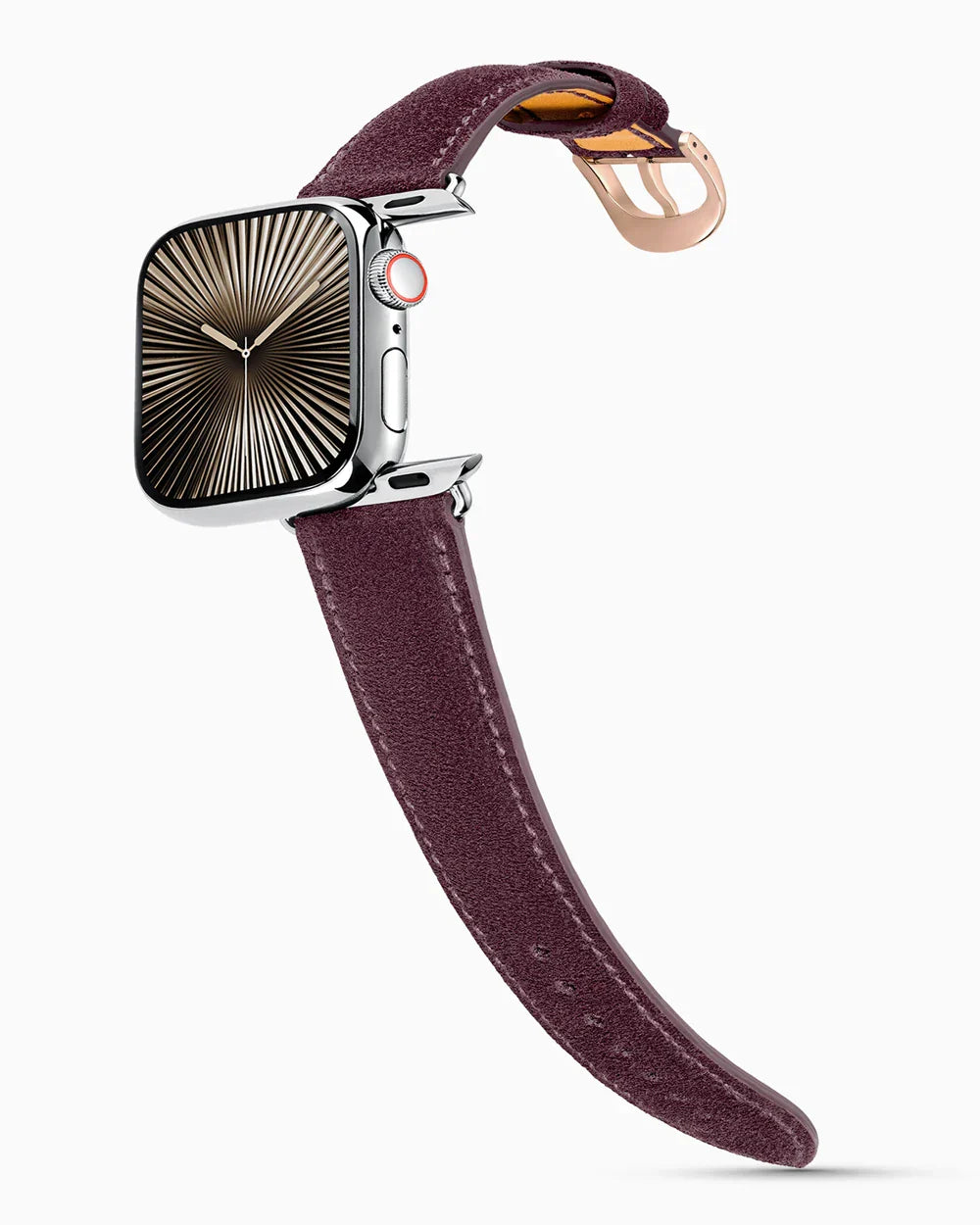 Janus Suede | Aubergine | for Apple Watch Series 10-11 (42MM)