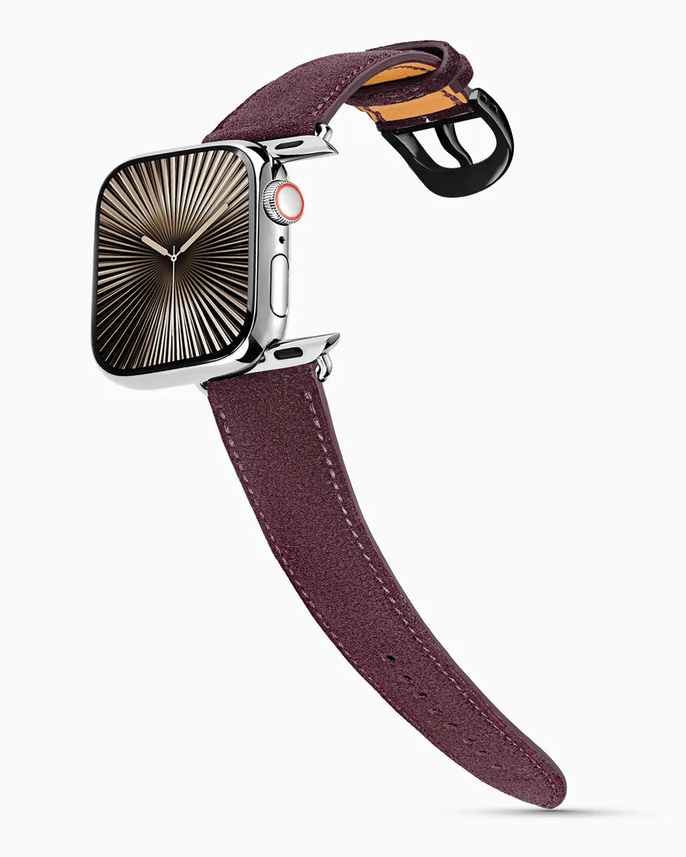 Janus Suede | Aubergine | for Apple Watch Series 10-11 (46MM)