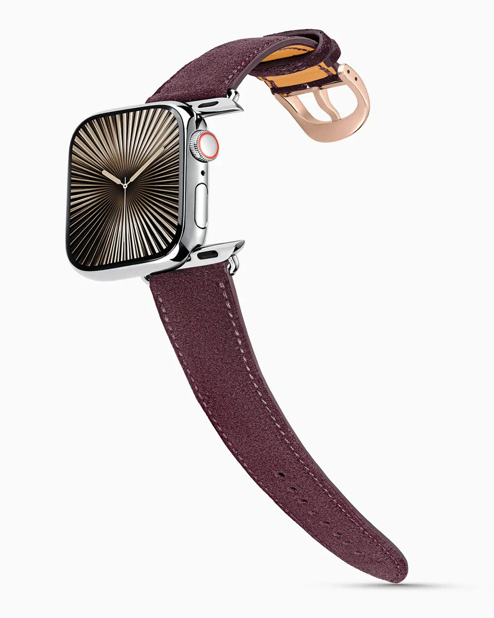 Janus Suede | Aubergine | for Apple Watch Series 10-11 (46MM)