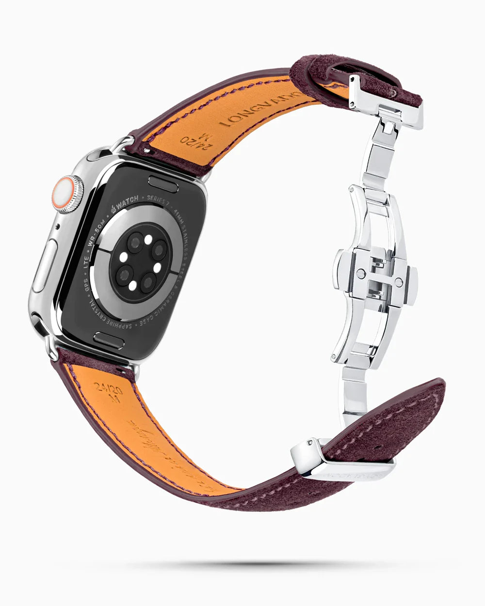 Janus Suede luxury Apple Watch leather band circular image