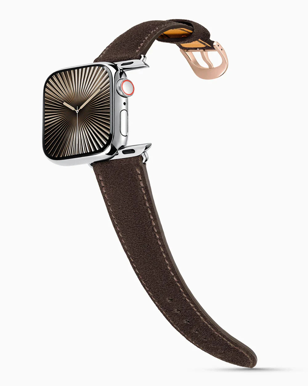 Janus Suede | Coffee | for Apple Watch Series 10-11 (46MM)
