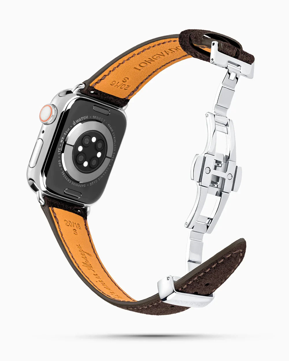 Janus Suede luxury Apple Watch leather band circular image