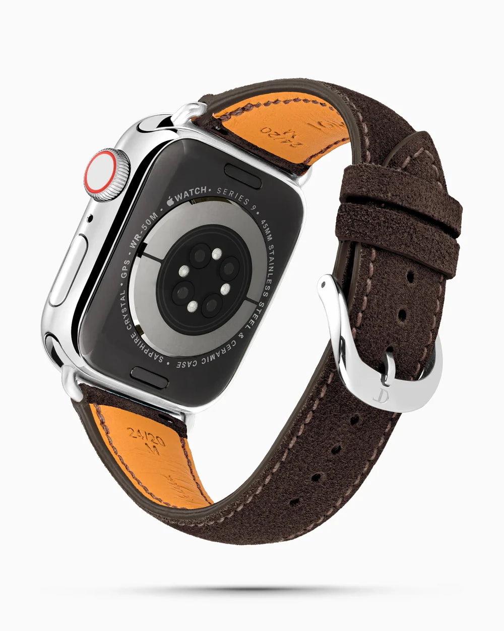 Janus Suede luxury Apple Watch leather band circular image