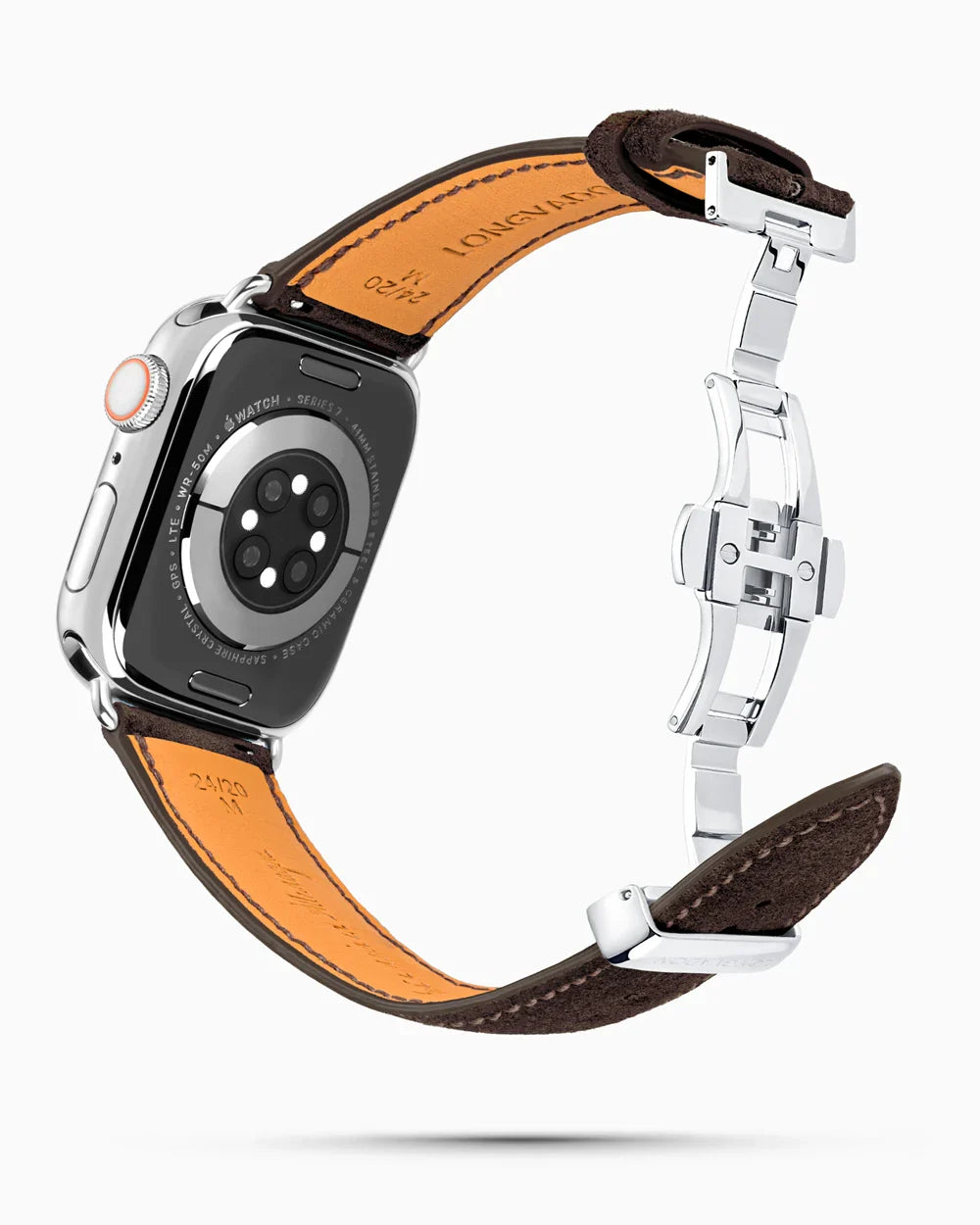 Janus Suede luxury Apple Watch leather band circular image