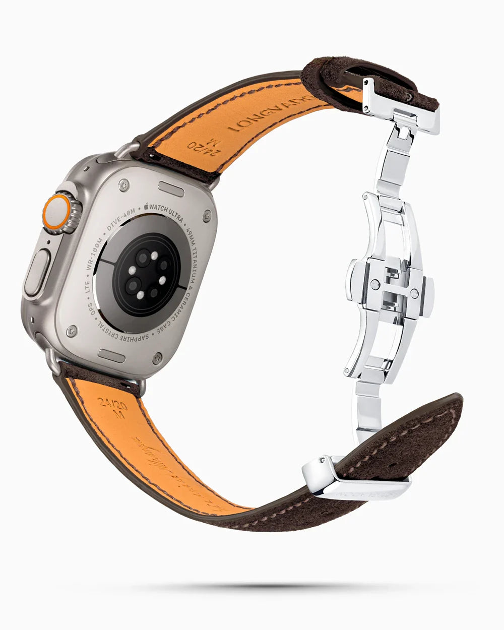 Janus Suede luxury Apple Watch leather band circular image