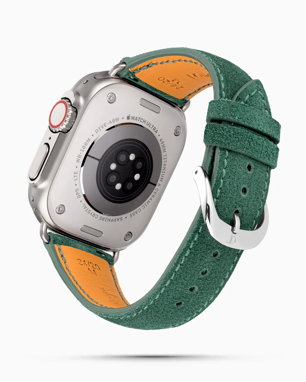 Janus Suede luxury Apple Watch leather band circular image