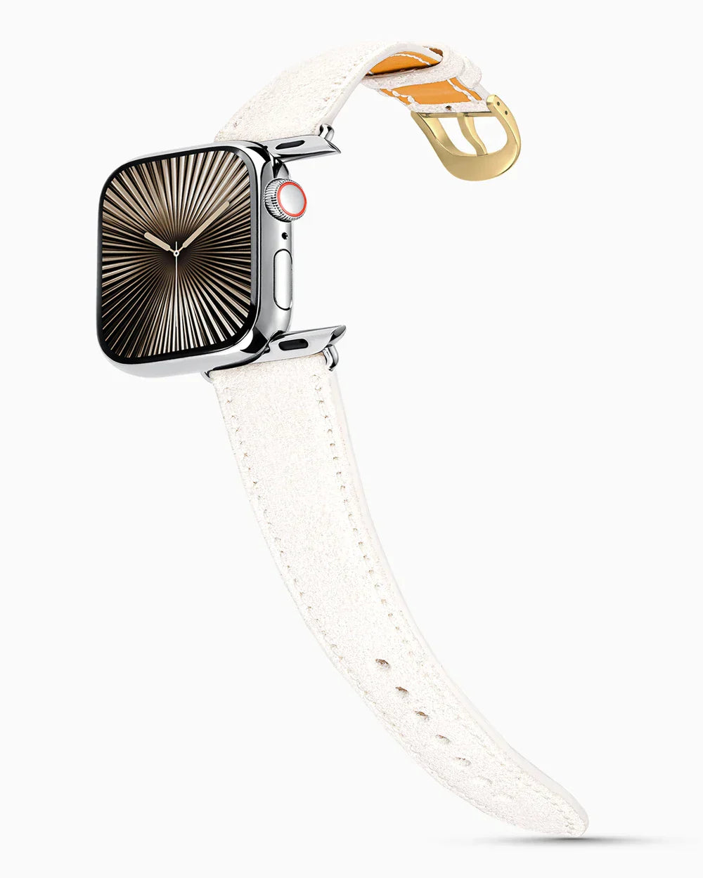 Janus Suede | White | for Apple Watch Series 10-11 (46MM)