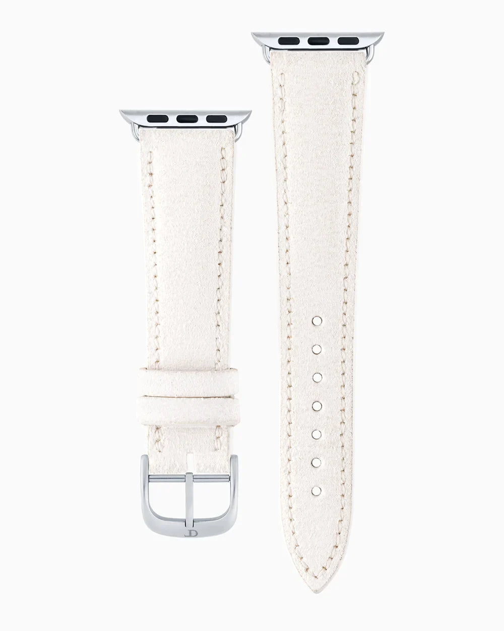 Janus Suede luxury Apple Watch leather band straight from above