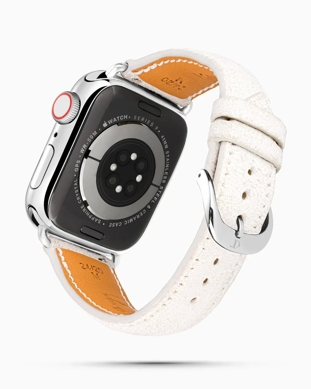 Janus Suede luxury Apple Watch leather band circular image