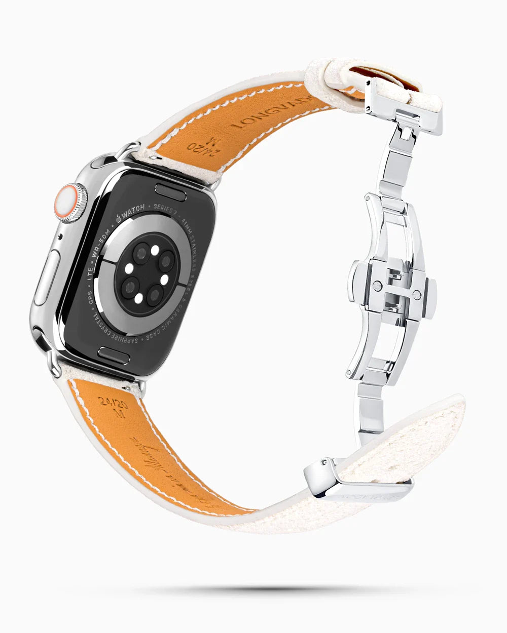 Janus Suede luxury Apple Watch leather band circular image