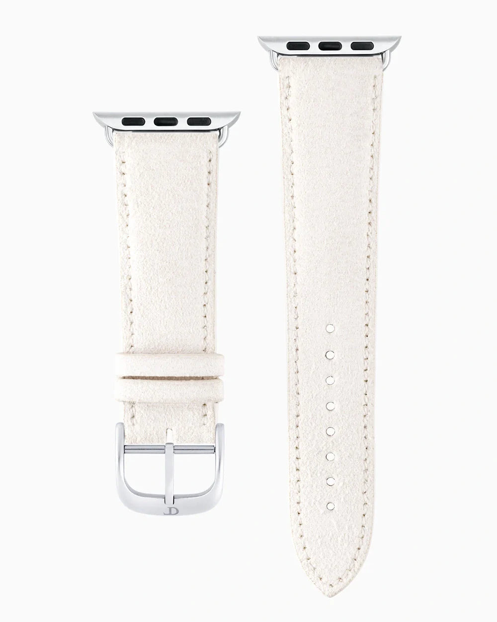 Janus Suede luxury Apple Watch leather band straight from above