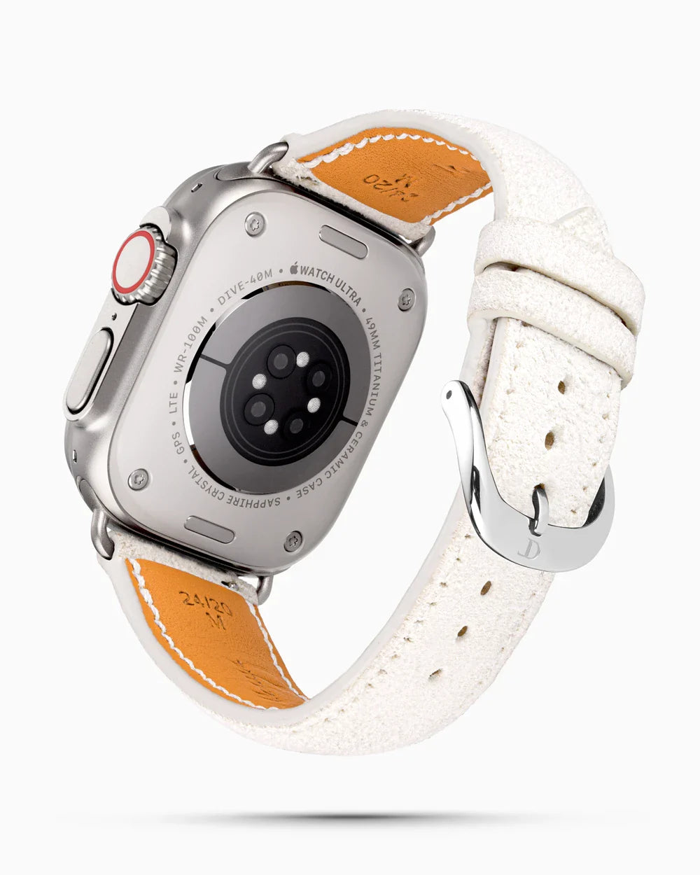 Janus Suede luxury Apple Watch leather band circular image