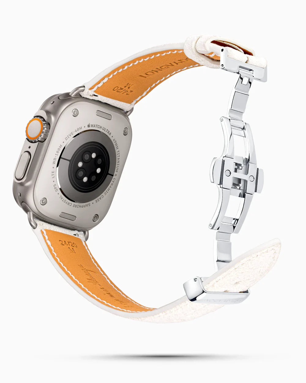 Janus Suede luxury Apple Watch leather band circular image