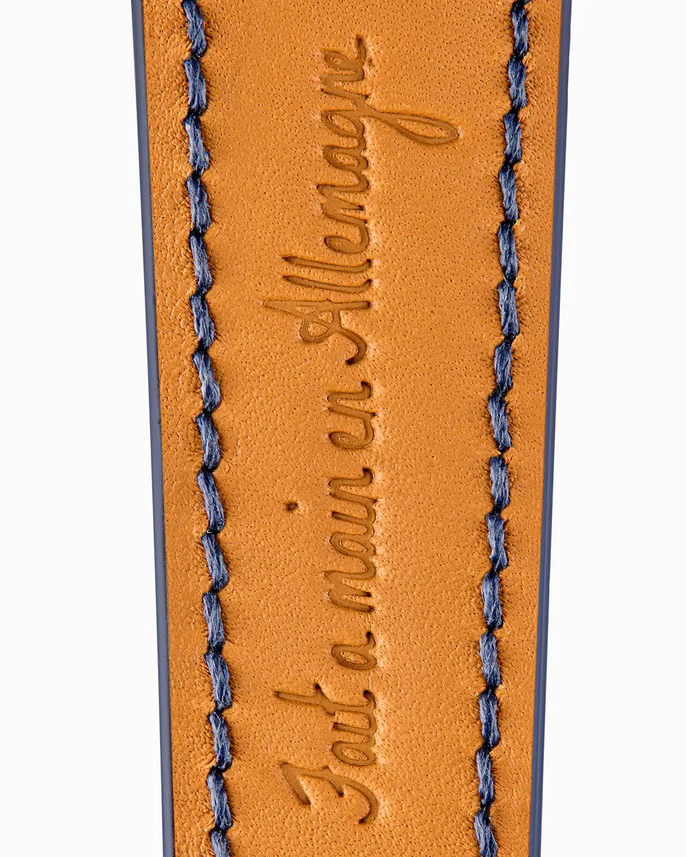 Janus Suede luxury Apple Watch leather band closeup