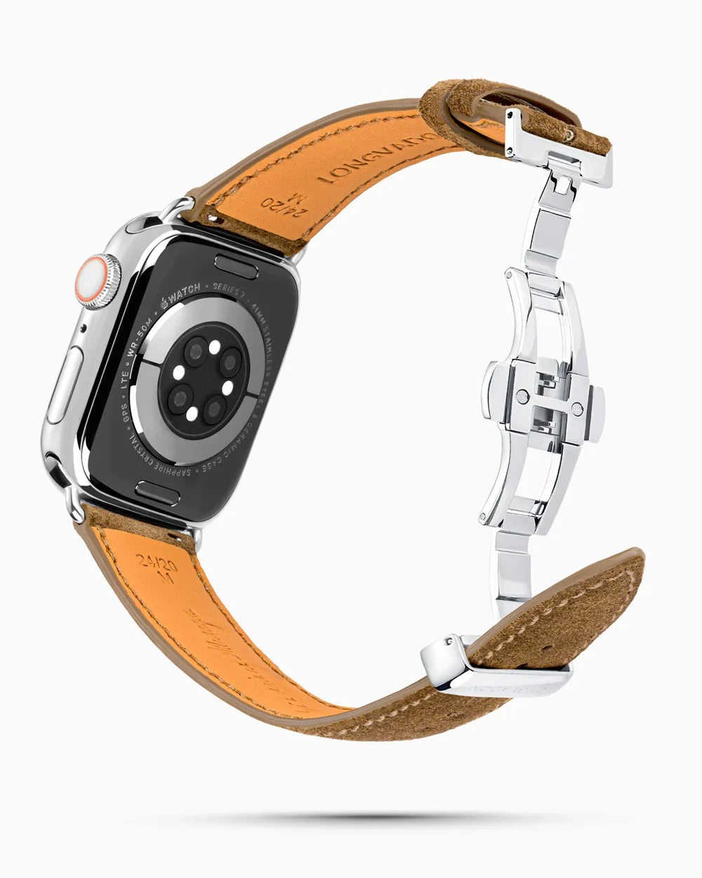 Janus Suede luxury Apple Watch leather band circular image