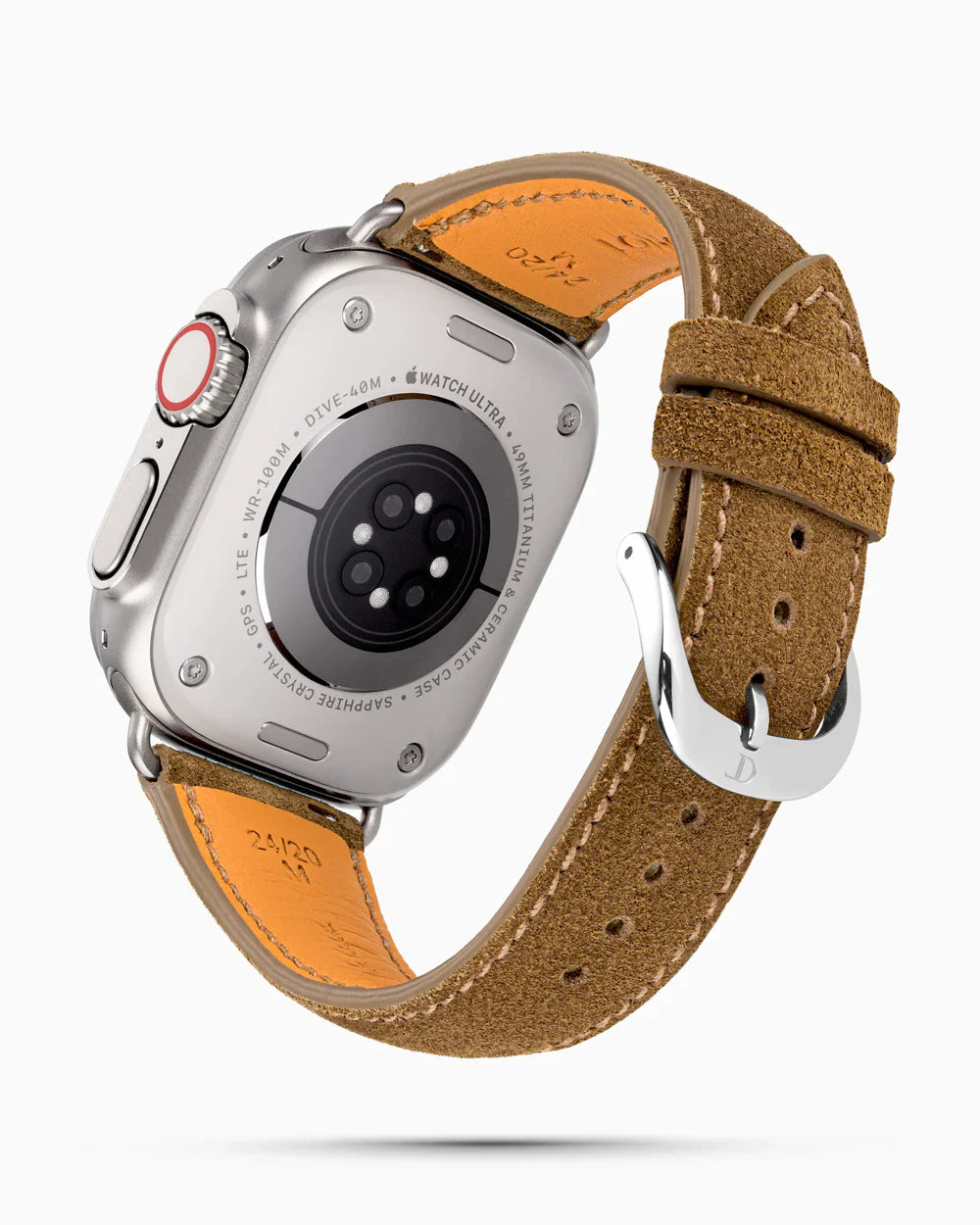 Janus Suede luxury Apple Watch leather band circular image