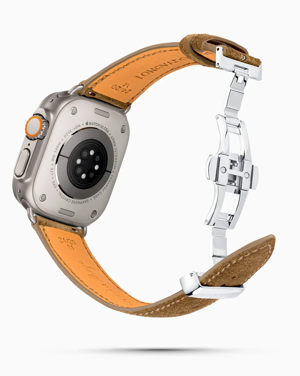 Janus Suede luxury Apple Watch leather band circular image