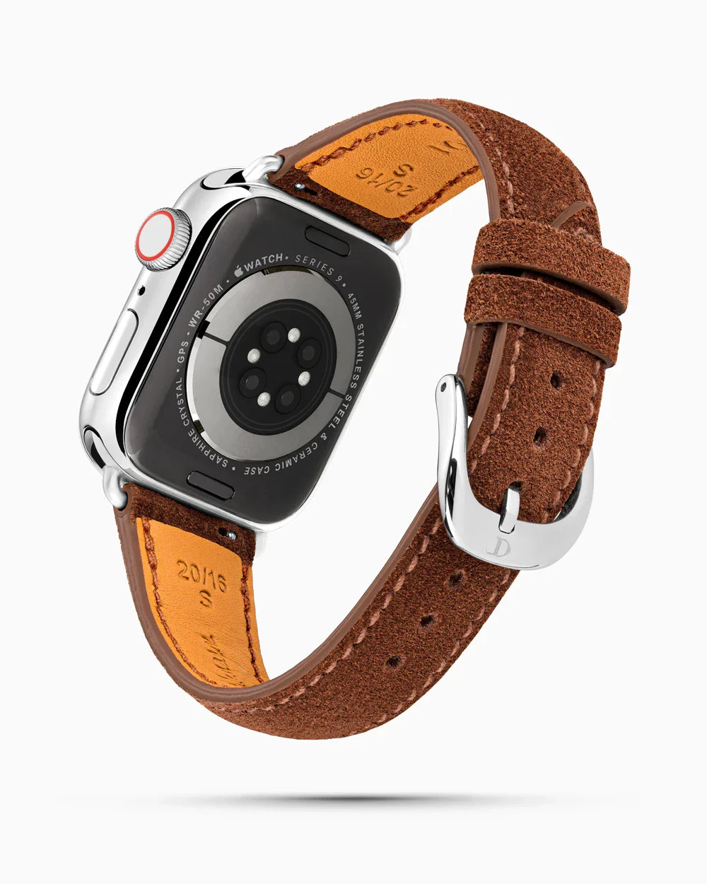 Janus Suede luxury Apple Watch leather band circular image