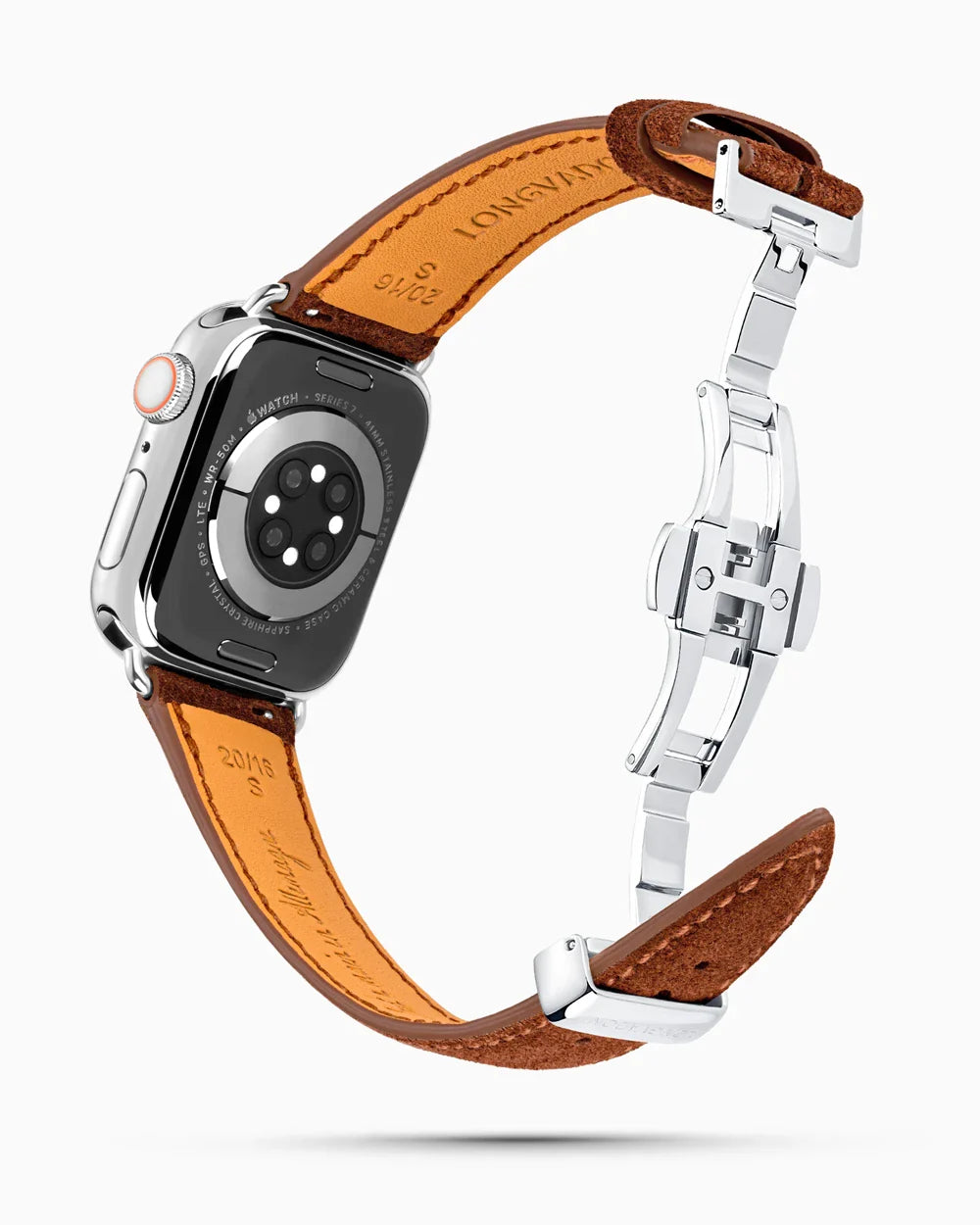 Janus Suede luxury Apple Watch leather band circular image