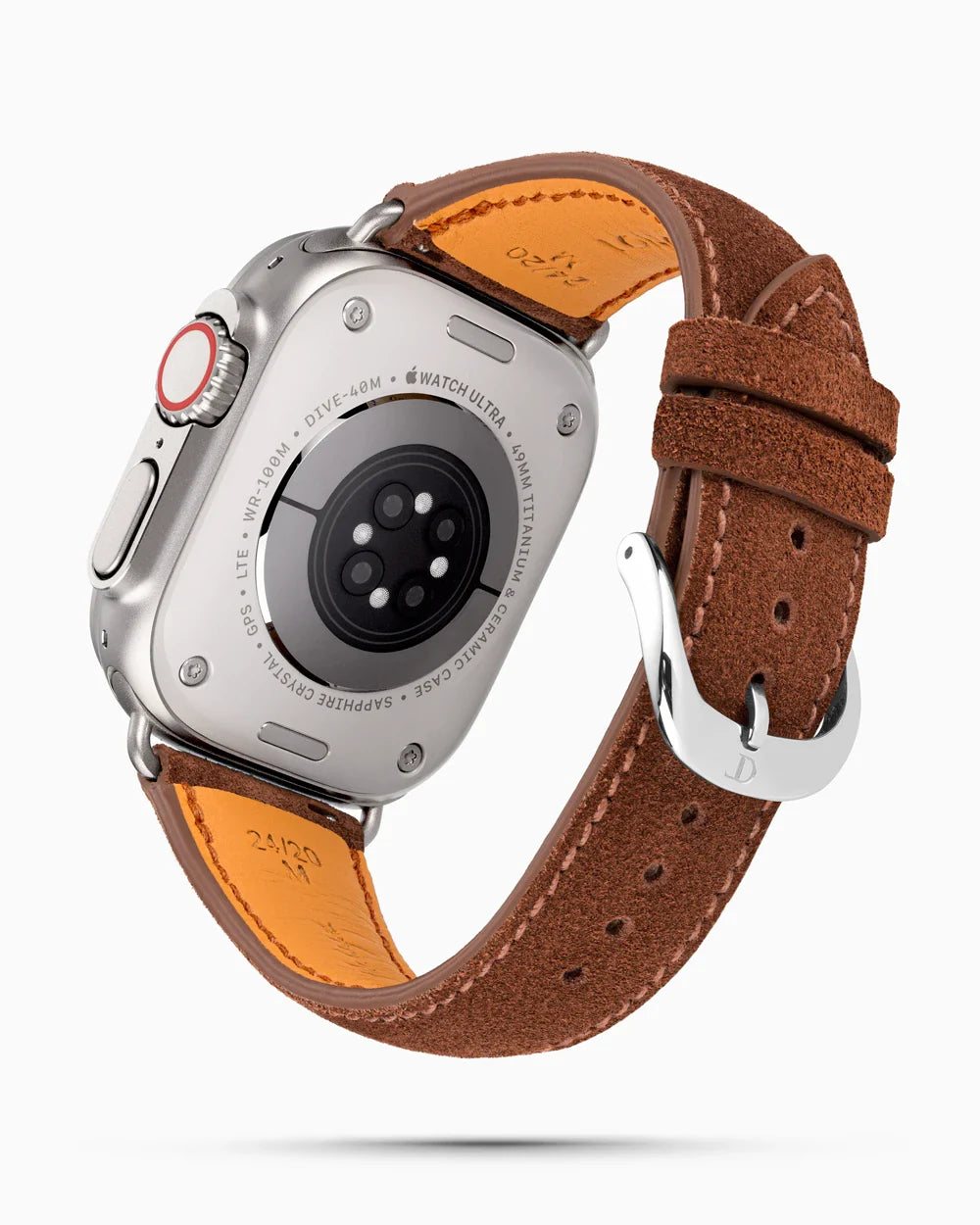 Janus Suede luxury Apple Watch leather band circular image