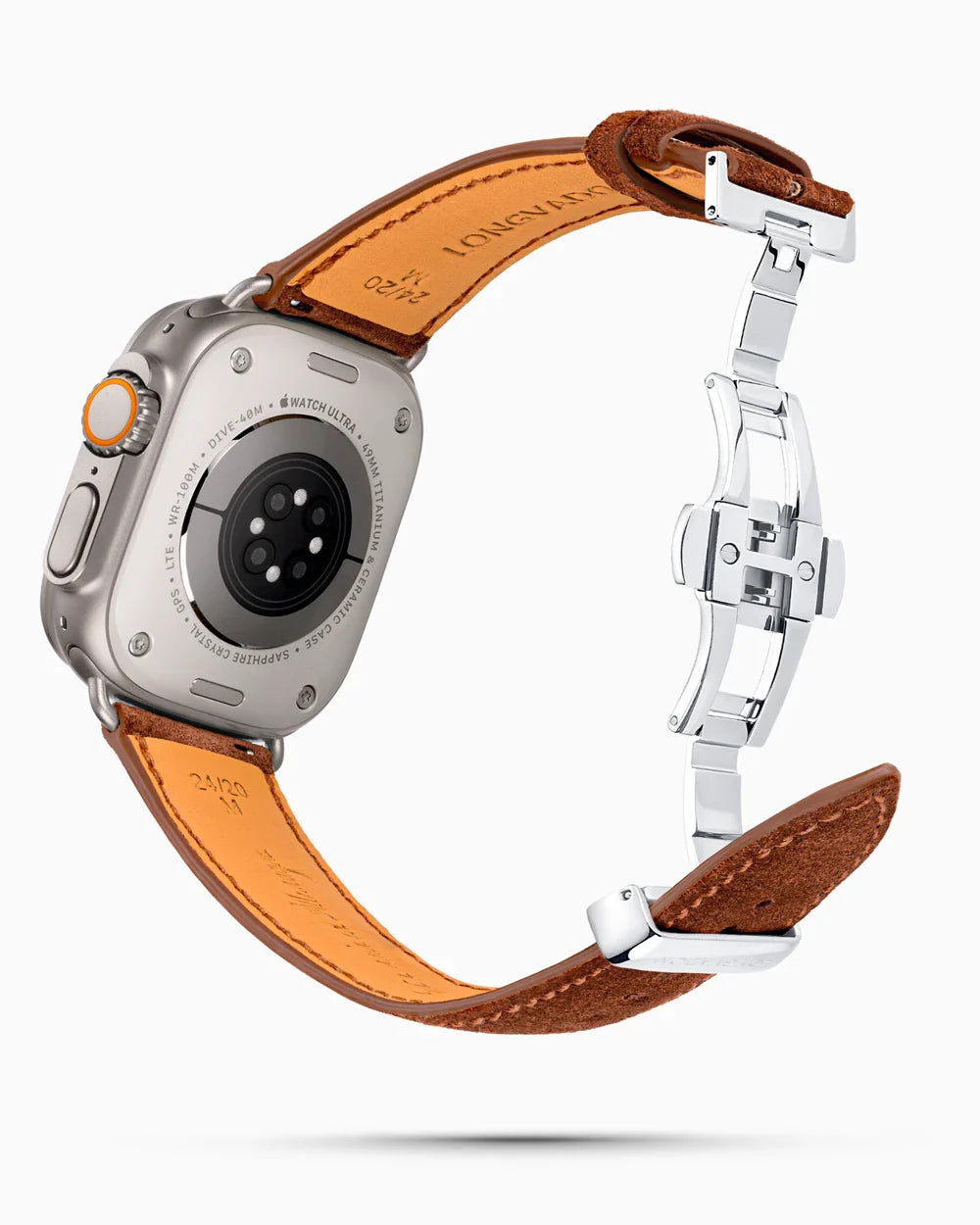 Janus Suede luxury Apple Watch leather band circular image