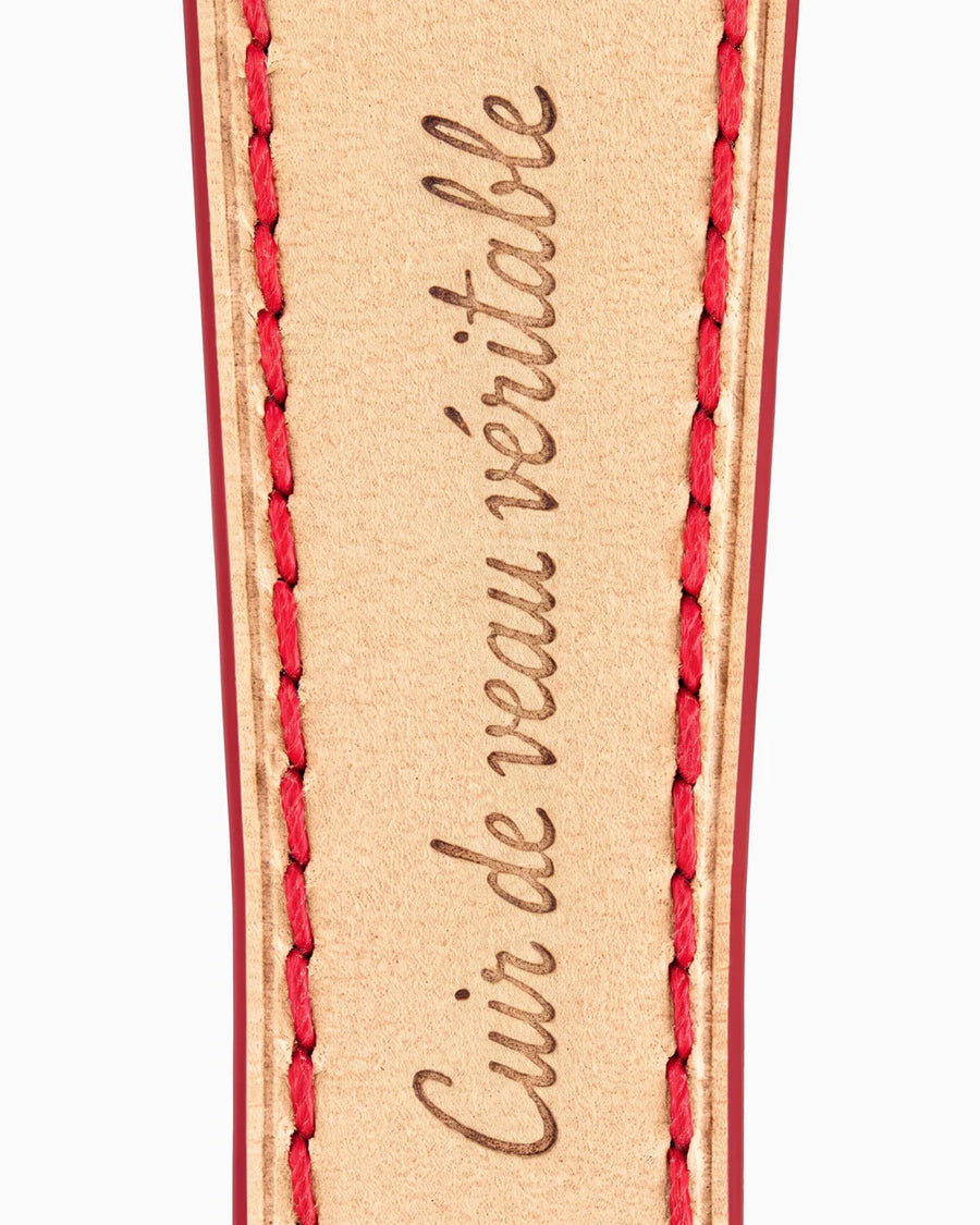 Calfskin lining with Cuir de veau véritable lettering
