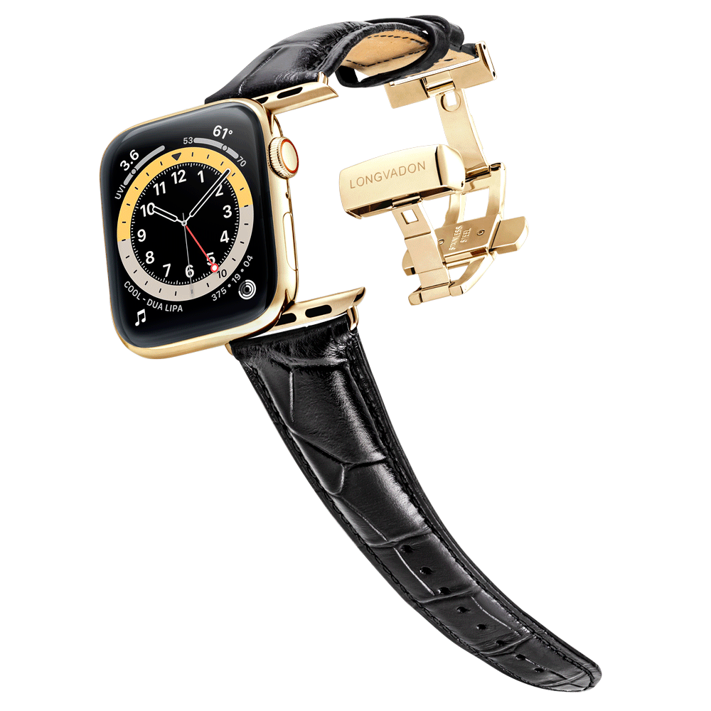 Men's Midnight Black w/ Gold Clasp