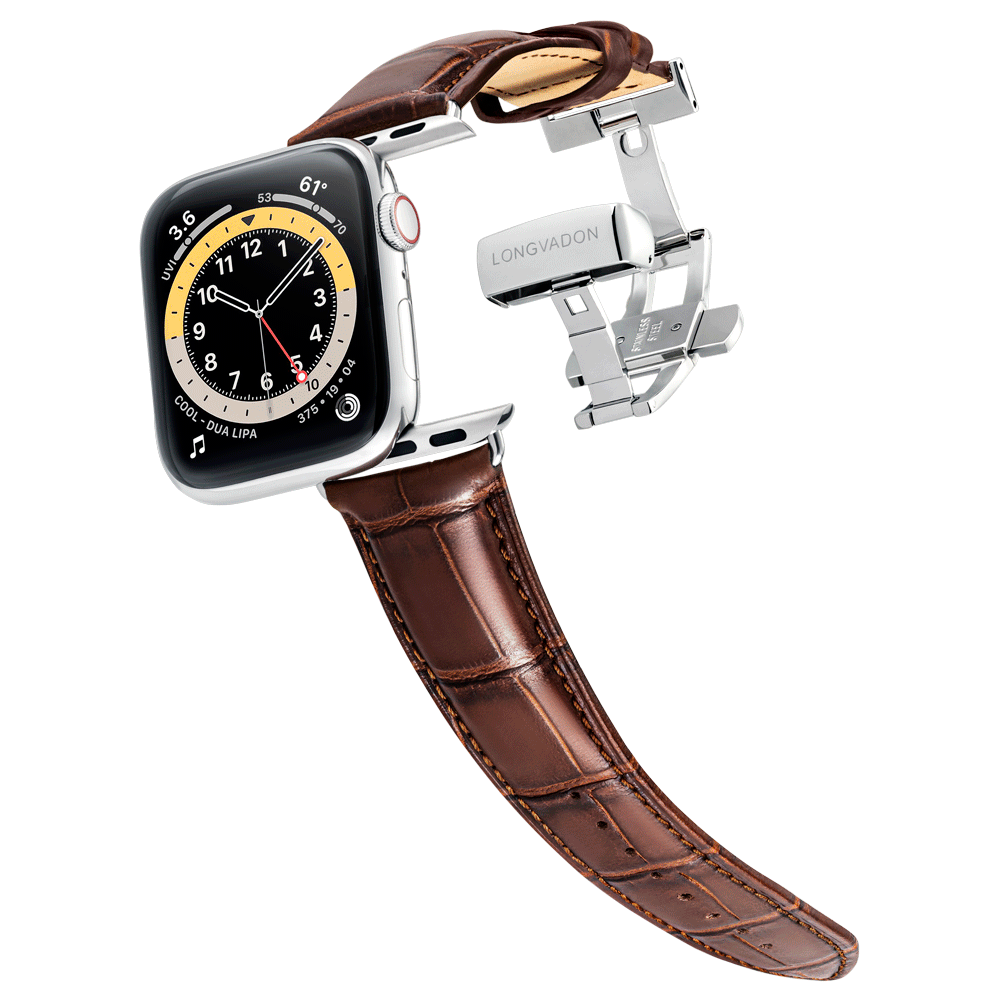 Men's Leather Apple Watch Bands | Free Shipping | Longvadon