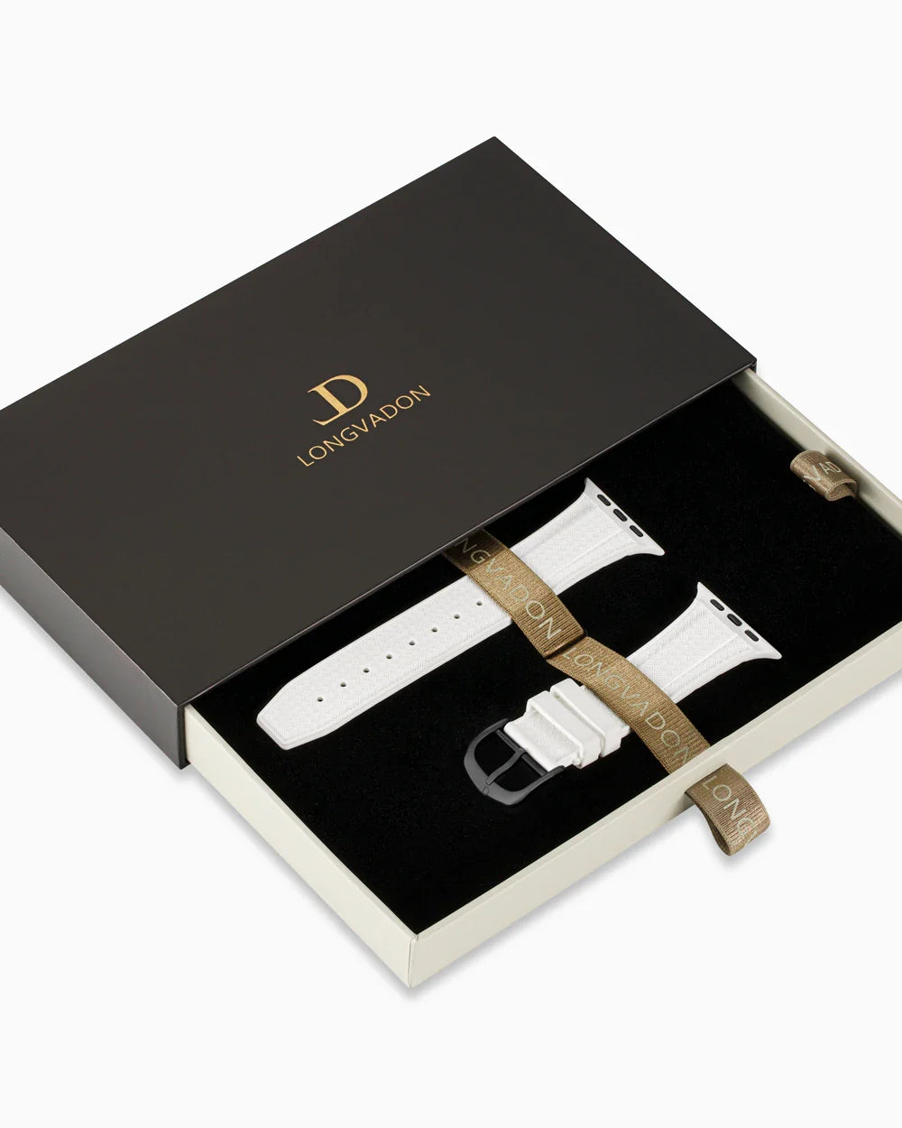 Voyager Series rubber luxury apple watch band in a box