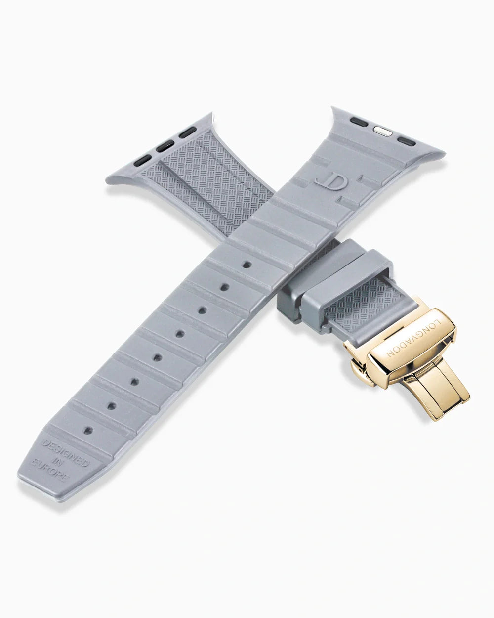 Voyager Series rubber luxury apple watch band criss cross